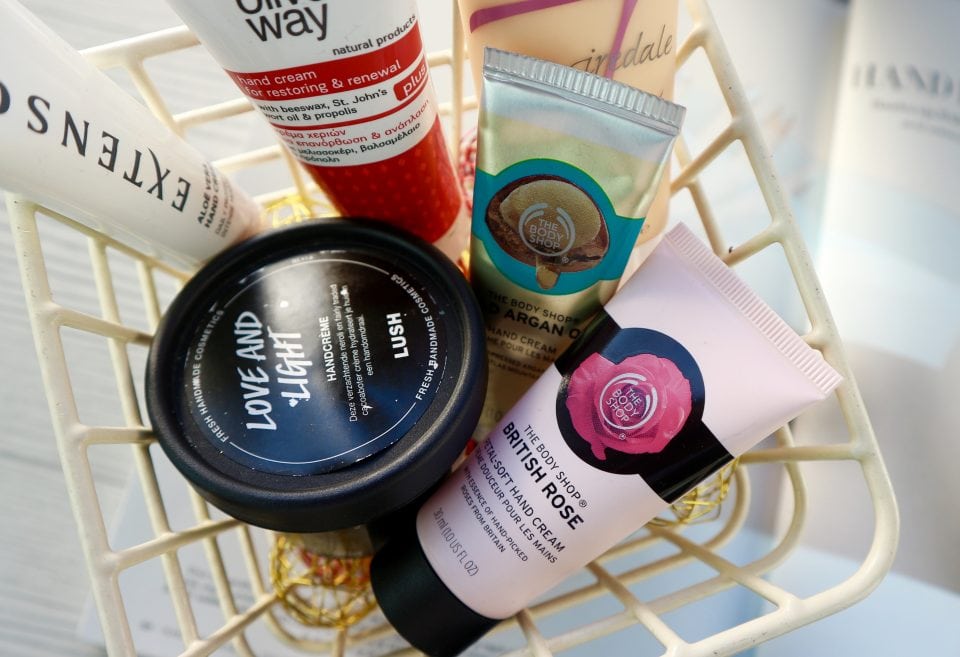 Handcreme Test lush, the body shop jane iredale oliveway extenso