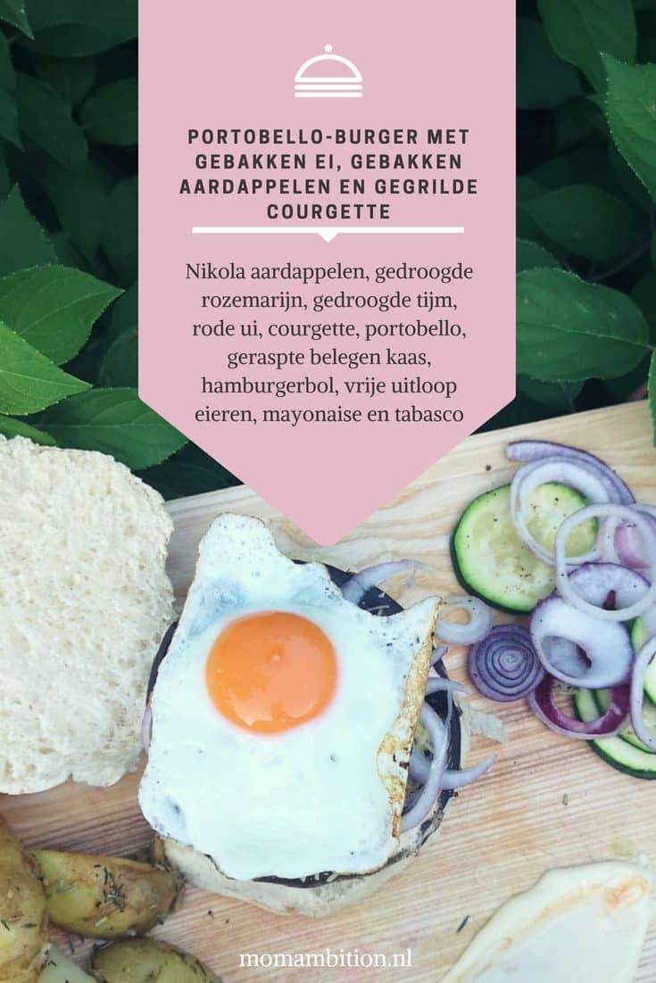 RECEPT | Portobello-burger met gebakken ei momambition.nl