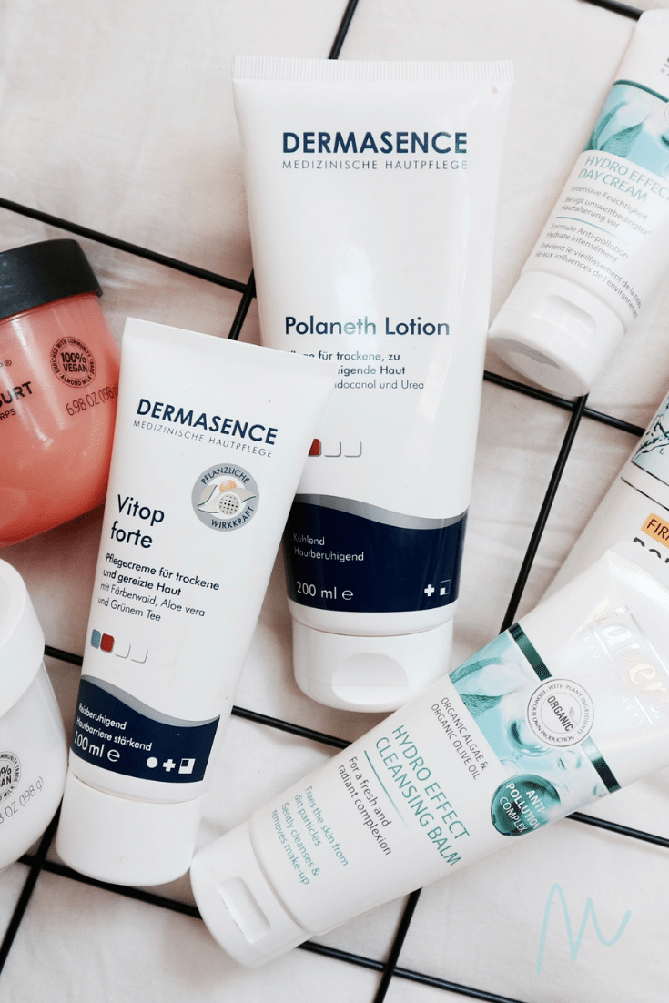 Tropenrooster voor je huid | Mijn huidverzorgingsroutine in de zomer momambition.nl dermasence the body shop lavera
